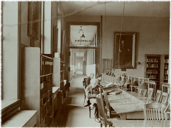 ‘History’ reading room ca. 1900