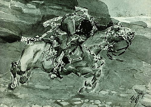 Mikhail Vrubel. Illustration to Lermontov. 1891